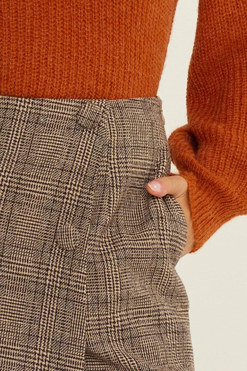 Plaid Wrap Skort