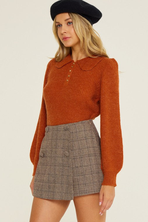 Plaid Wrap Skort