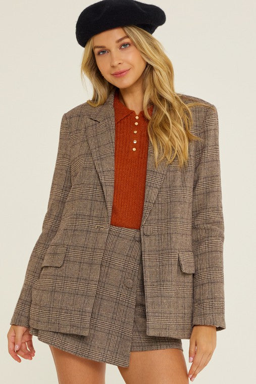 Plaid Wrap Skort