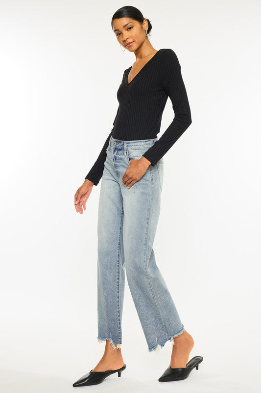Kan Can USA High Rise Slim Wide Leg