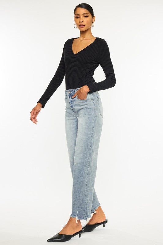 Kan Can USA High Rise Slim Wide Leg