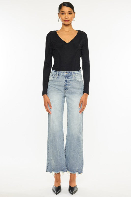 Kan Can USA High Rise Slim Wide Leg