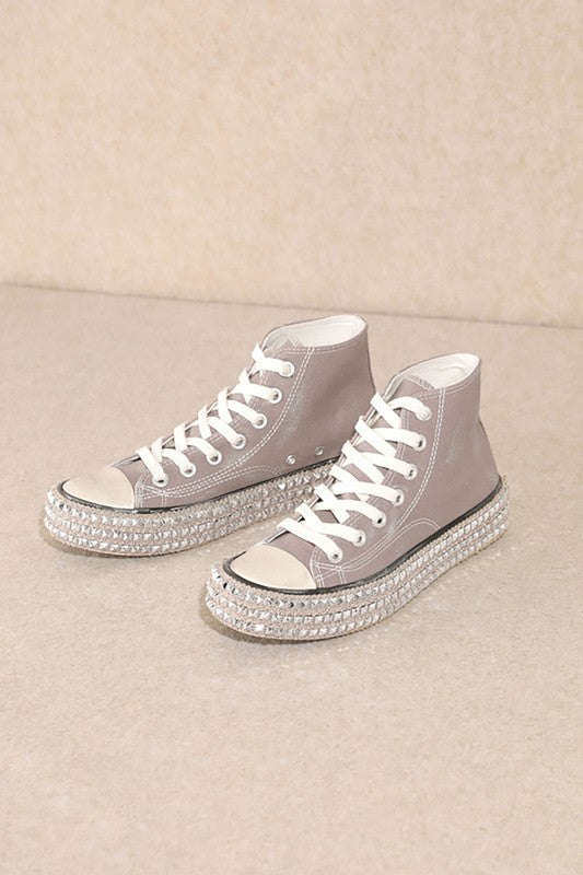 Chantel High Top Stud Sneakers