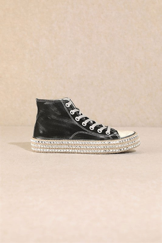 Chantel High Top Stud Sneakers