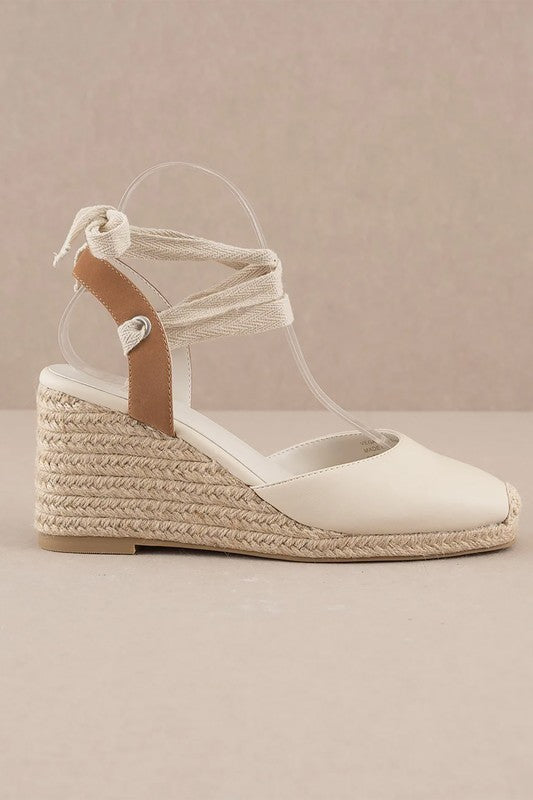 Alondra Espadrille Lace Up Wedge