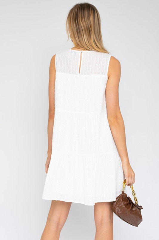 Sleeveless Tiered Mini Dress