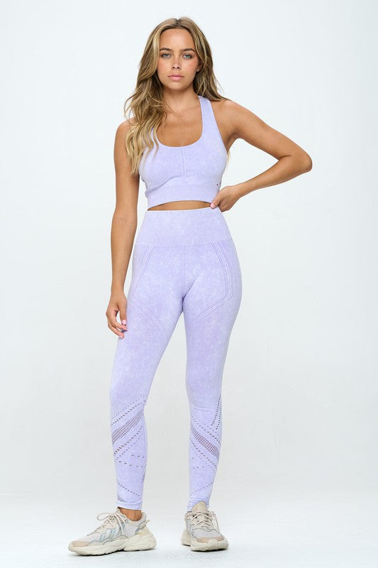 Mineral Washed Active Two Piece Set