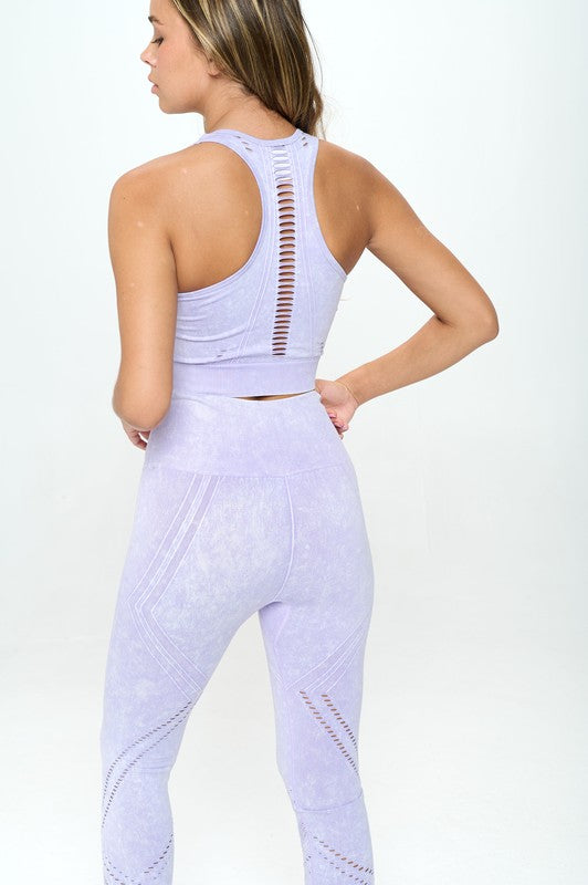 Mineral Washed Active Two Piece Set