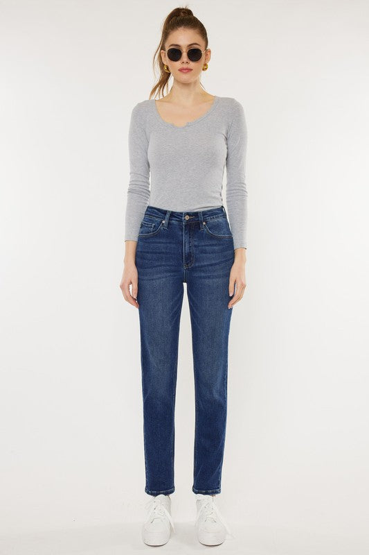 Kan Can USA High Rise Slim Straight Jeans