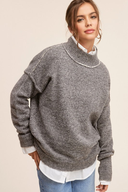 Ella Mock Neck Sweater