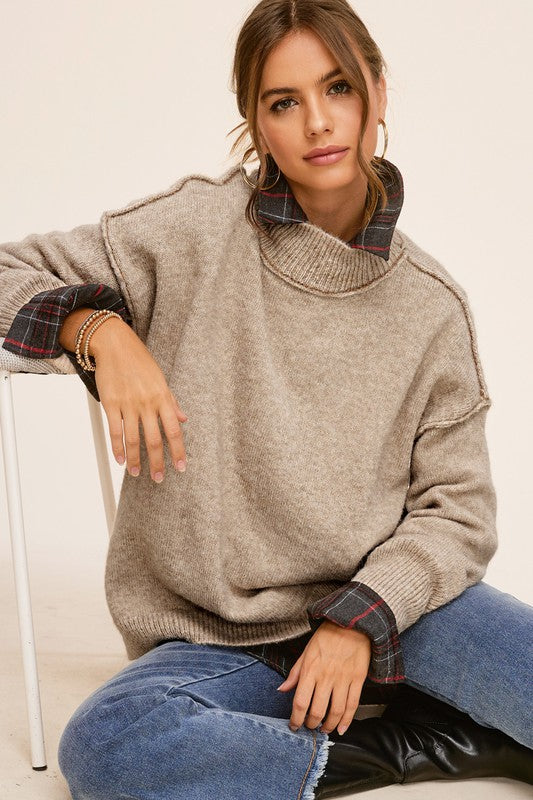 Ella Mock Neck Sweater