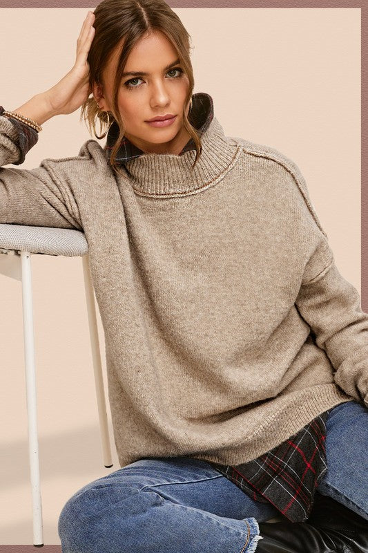 Ella Mock Neck Sweater