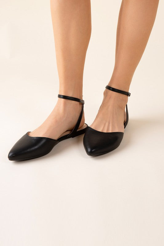 LINDEN S Ankle Strap Flats