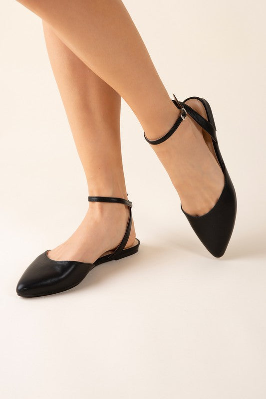 LINDEN S Ankle Strap Flats