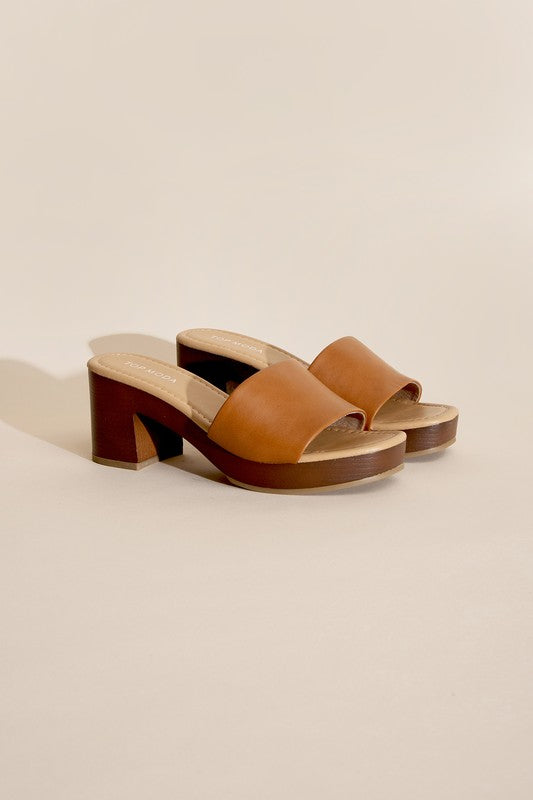 LAUREN Slide Mule Heels