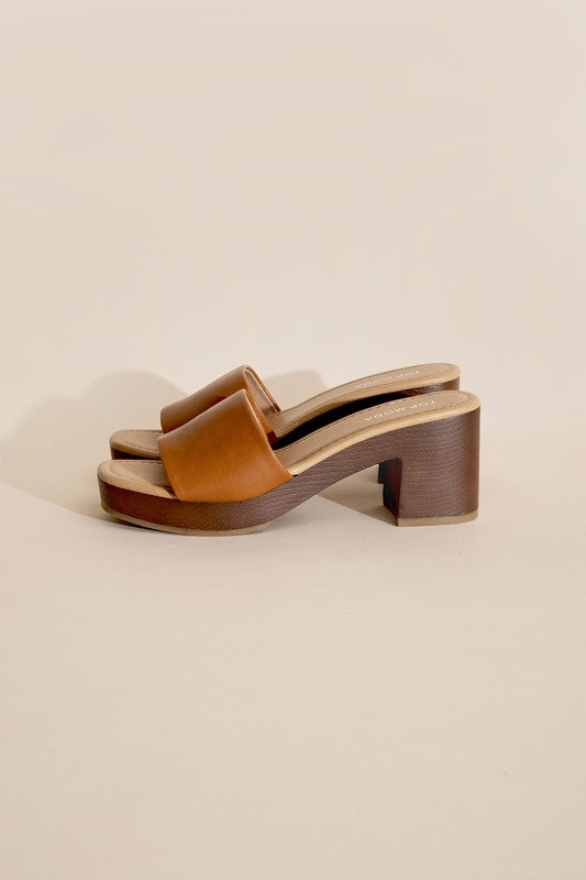 LAUREN Slide Mule Heels